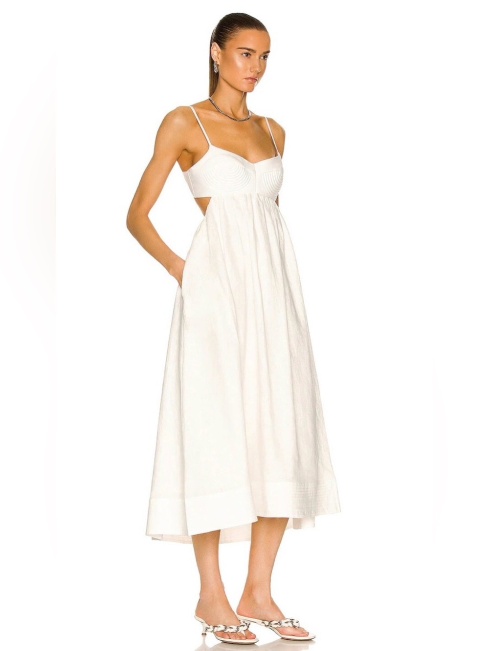 Zimmermann Rosa Bralette midi dress size 0 - Picture 4 of 17